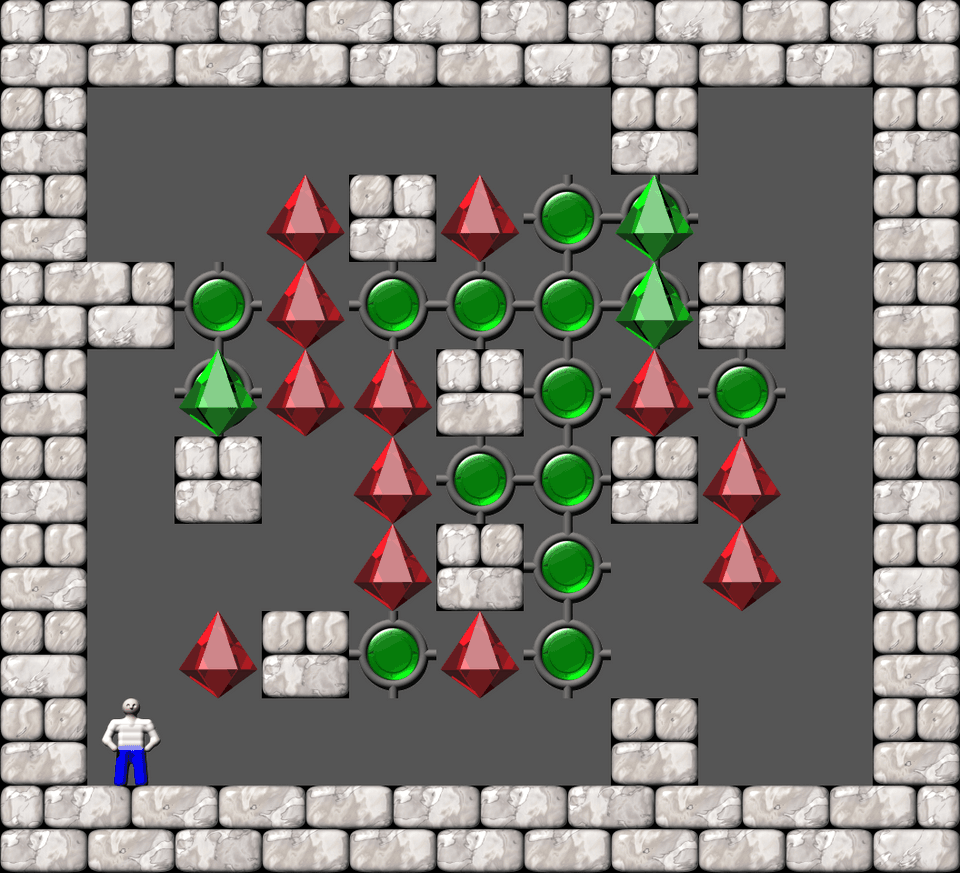 Sokoban Compact Catalysts level 96